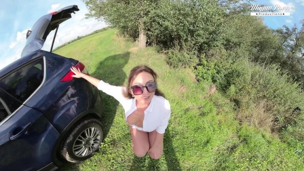 Anal Creampie For MILF Julia North - Doggy Style Fuck in Car - xxxfiles.com - Britain on poweredporn.com