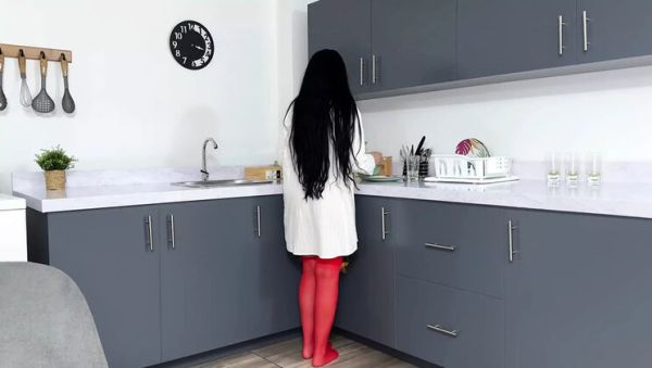 POV Fucking My Busty Stepmom Hard in Kitchen to Solve Her Problems - Stella Osorio - porntry.com - Spain - Colombia on poweredporn.com