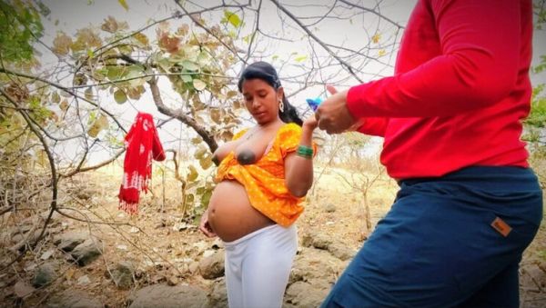 Desi village girl Permi Pooja outdoor forest sex - Hot bhabhi hardcore doggy style with devar in jungle - porntry.com - India on poweredporn.com