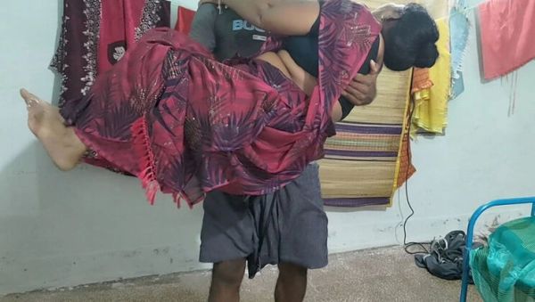 Desi Stepmom in Law Hugging and Fucking in Real Homemade 4k - Big Tits Aunty Gets Creampie - veryfreeporn.com - India on poweredporn.com