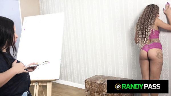 Big Tits Latina Lesbian Licks Petite Teen Model Pussy in 4K HD - porntry.com - Portugal on poweredporn.com