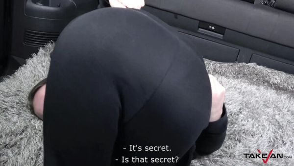 Skinny Czech tramp Leny Ewil gets her tiny tits fucked and shakes them on a giant cock in van backseat - veryfreeporn.com - Czech Republic on poweredporn.com