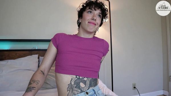 Best Friend's Tattooed Girlfriend Salem Nox Gives Hot POV Blowjob and Swallows Cum - porntry.com - Britain on poweredporn.com