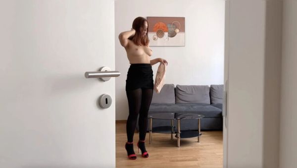 Office Secretary Mila Daisy Fucks Colleague in Black Pantyhose - Doggystyle & Cowgirl in Hotel Room - porntry.com - Britain on poweredporn.com