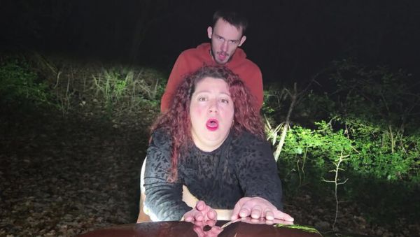 Big Tits French Girl Abricot Sucree Gets Fucked Doggystyle Outdoor in Forest at Night - xxxfiles.com - France on poweredporn.com