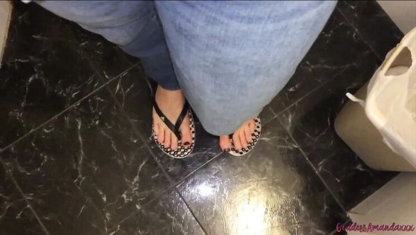 Goddess Amanda Licks Wet Pussy in Bathroom - Amateur MILF Toilet Fetish - xxxfiles.com - Britain - Usa on poweredporn.com