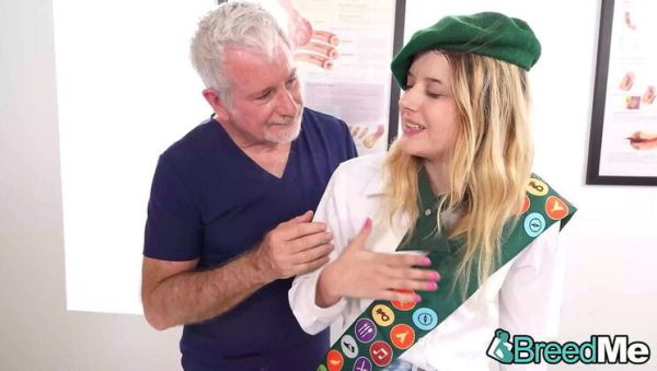 Dez Hansen Breeding - Older Man Impregnates Petite Teen in Office - veryfreeporn.com on poweredporn.com