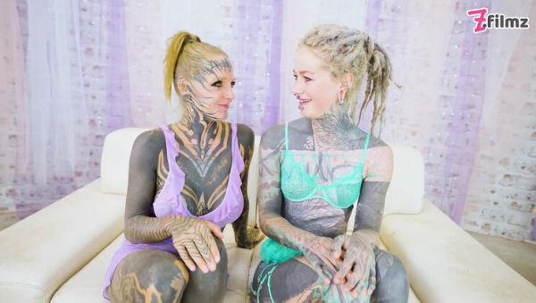 2 Heavily Tattooed Teens Fuck Hard - ATM, Gapes & Facial with World Champion - porntry.com - Britain on poweredporn.com