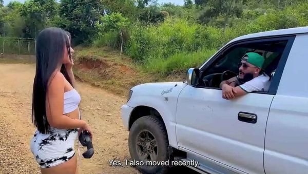 Soldierhugecock fucks Daniela Andrea's tight wet pussy in car - Latina Brunette with huge round ass cums hard - xxxfiles.com on poweredporn.com