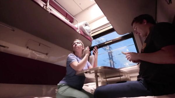 Hot Bitch on Train Gets Hard Fuck with Big Dick - Blonde Amateur with Big Ass - xxxfiles.com on poweredporn.com