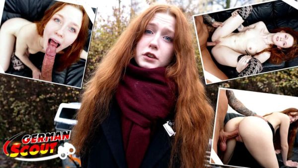 German Scout First Casting: Skinny Redhead Teen Alice Seduced in Public Pick Up - Small Tits, Blowjob & Rough Sex - porntry.com - Germany on poweredporn.com