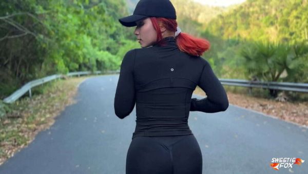 Morning Run Hookup with Sweetie Fox: Doggystyle & Creampie in Workout Clothes - porntry.com on poweredporn.com