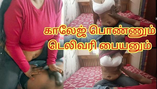 Indian Delivery Boy Fucks Lonely College Girl Doggystyle - Big Natural Tits & Loud Tamil Moaning - veryfreeporn.com - India on poweredporn.com