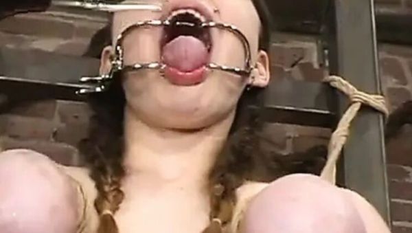 Lesbian BDSM Punishment: Liz Tyler Tied Up & Tormented with Electric Toys in Vintage Office - veryfreeporn.com - Britain on poweredporn.com