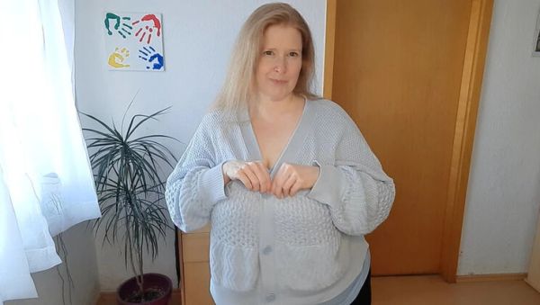 Curly Dreams German MILF Undresses Big Natural Tits Solo 4K - porntry.com - Germany on poweredporn.com