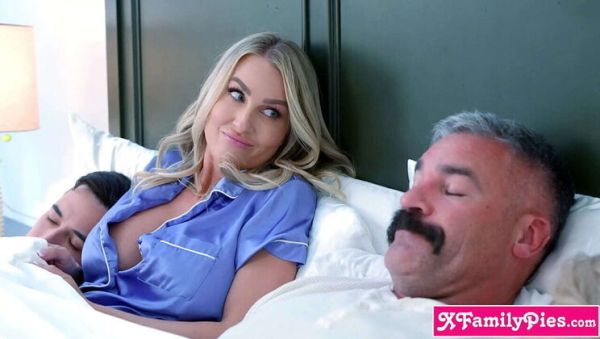 Family Foursome Sex - Blonde Teen & MILF StepMom Group Fuck After Movie Night - porntry.com on poweredporn.com