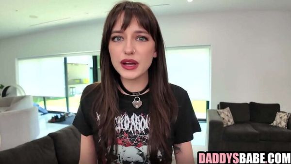 Stepdad Fucks Goth Stepdaughter Lana Smalls in Fishnets - POV Blowjob & Hardcore Sex - porntry.com on poweredporn.com