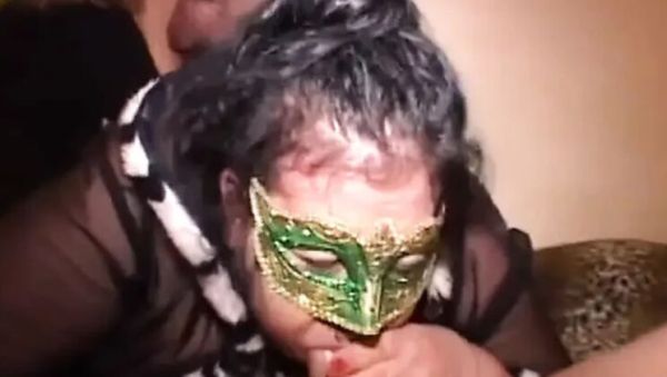 Fat Mature BBW Anal Orgy - Masked Brunette Takes Double Penetration & Cumshot - xxxfiles.com - Italy on poweredporn.com