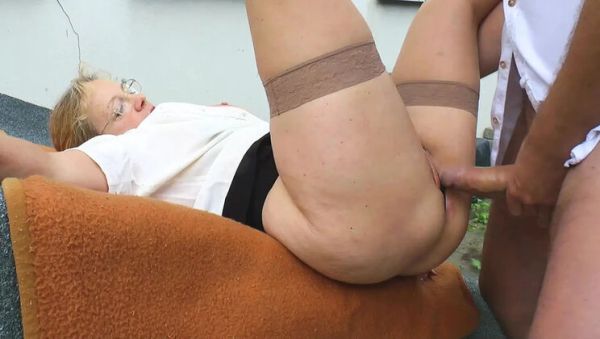 Mature Blonde MILF Facesitting & Outdoor Blowjob Fun with Big Tits - porntry.com - Germany on poweredporn.com