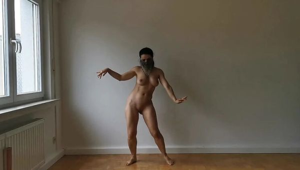 Kitty Dancer Nude Collared Slave Dance - Veiled Beauty Solo HD - porntry.com - Spain on poweredporn.com