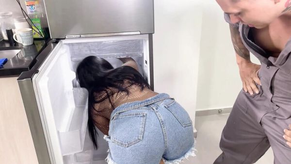 Cute Latina fucks plumber apprentice hard with her big cock - amateur teen cowgirl sex - porntry.com - Russia - Spain - Colombia on poweredporn.com