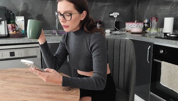 Horny MILF Cheating in Kitchen - Sloppy Blowjob & Pussy Licking - Ghomestory - porntry.com on poweredporn.com