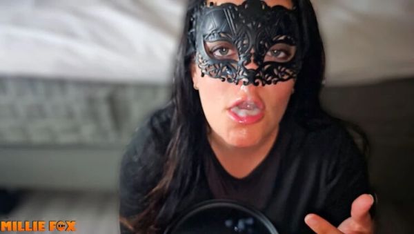 Millie Fox Swallows Huge Cum Load Twice After 3 Days Saving - Amateur MILF Blowjob & Cum in Mouth - porntry.com on poweredporn.com