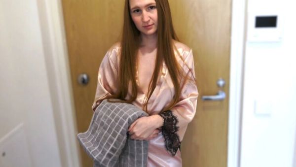 Neighbor Girl With Big Tits Asks For Shower - Redhead Amateur Blowjob & Facial Cumshot POV - porntry.com - Russia on poweredporn.com