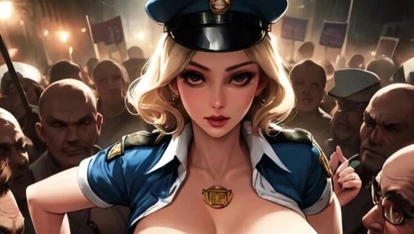 Spicy Toons Hentai: Busty Police Officers Fuck Protestors with Big Natural Tits in Public Gangbang - xxxfiles.com - Usa on poweredporn.com