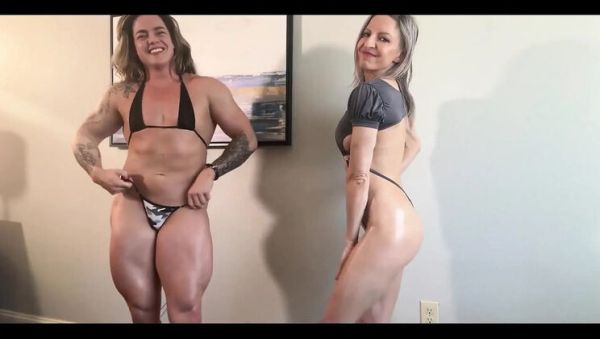 Big Tits Lora and Sexi Lexi Muscle Worship JOI - Flexing and Jerking Off Instructions - porntry.com - Britain - Usa on poweredporn.com
