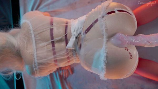 Amateur Creamy Spot Rough Dildo Filling Makes Her Scream - Tight Pussy Cum Flood - veryfreeporn.com on poweredporn.com