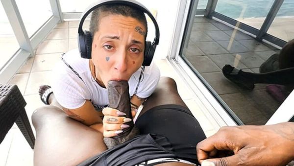 Gia Lovely Short Hair PAWG Bounces on Louie Smalls Big Black Cock - POV Blowjob & Deepthroat - veryfreeporn.com - Britain on poweredporn.com