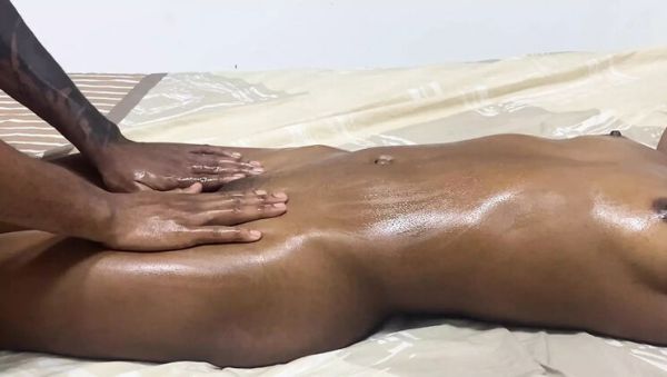 African stepdaughter fucked hard after massage with big black cock - amateur milf lesbian sex - xxxfiles.com - Usa - India on poweredporn.com