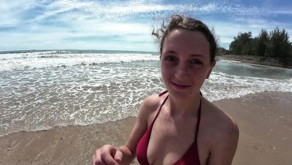 Skinny British Girl ScottishSweetie Beach Day Fun - Homemade Doggy Style & Blowjob - porntry.com - Britain on poweredporn.com