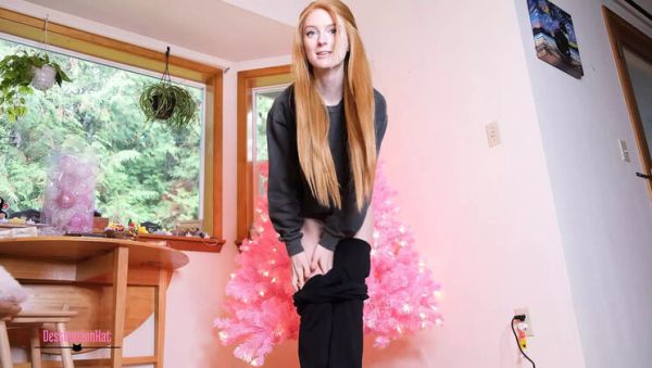 POV Helping Petite Redhead Jerk Off Without Pants While Tree Decorating - Small Tits & Booty - veryfreeporn.com - Britain - Usa on poweredporn.com