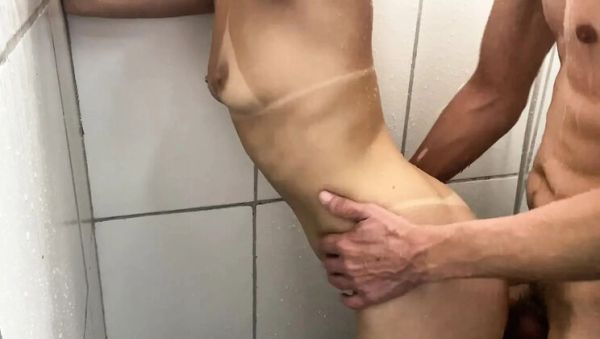 Melissa Ferrari First Time Anal - Skinny Teen Gets Her Ass Fucked Rough in the Shower - xxxfiles.com - Brazil - Romania on poweredporn.com