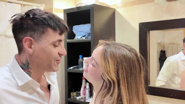 My Wife Watches Me Fuck Him Deep for 7 Minutes - No Pull Out! Her Big Booty Trembles in Bathroom - xxxfiles.com - India on poweredporn.com