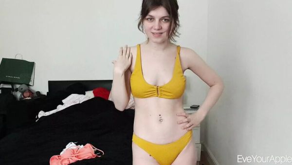 Petite Brunette Teen EveYourApple Bikini Try On Haul - Amateur Hairy Homemade HD - xxxfiles.com - Britain - Scotland on poweredporn.com