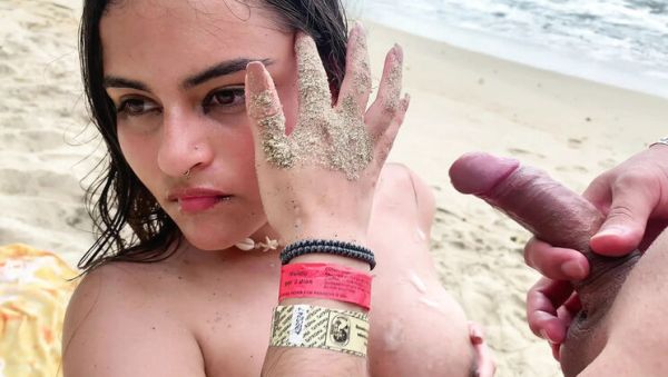 Colombian Amateur Wife Fucks Husband's Best Friend on Nude Beach - Homemade Blowjob & Cowgirl Sex in 4K - porntry.com - Colombia on poweredporn.com