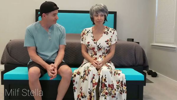 Step Grandma Anal Gift - MILF Stella Fucks Step Son - Huge Tits Anal Adventure - veryfreeporn.com on poweredporn.com