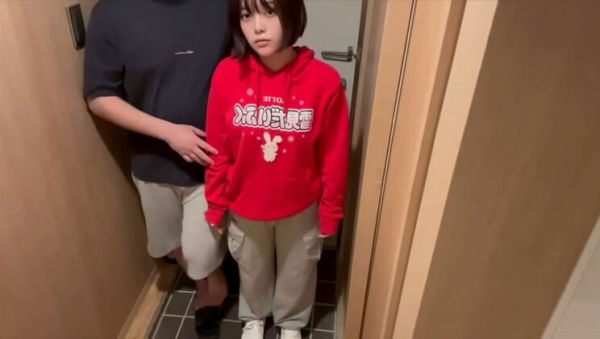 Japanese GF Momoka & Nono Fuck at Front Door After Store Trip - Amateur Asian Blowjob - porntry.com - Japan on poweredporn.com