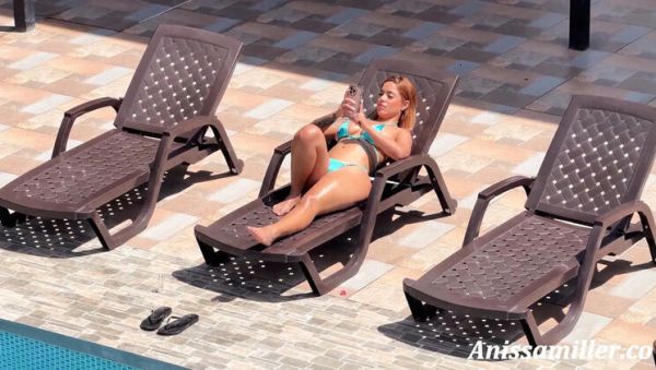 Step Mom Anissa Miller Catches Step Son Jerking Off While She Sunbathes - Big Tits Latina MILF Fucks Him Hard - veryfreeporn.com - Spain - Colombia on poweredporn.com