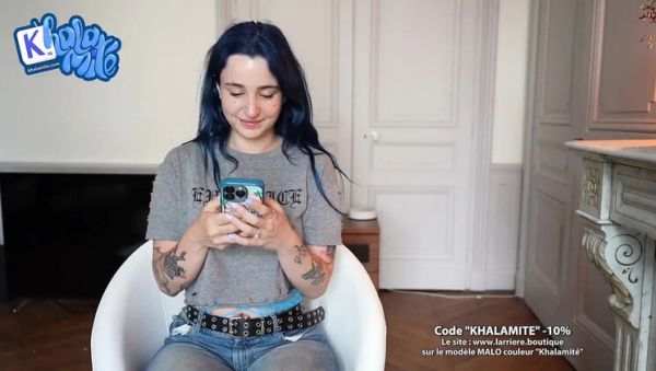 French Hairy Teen Masturbates with Giant Dildo - Big Ass Amateur Solo - veryfreeporn.com - France on poweredporn.com