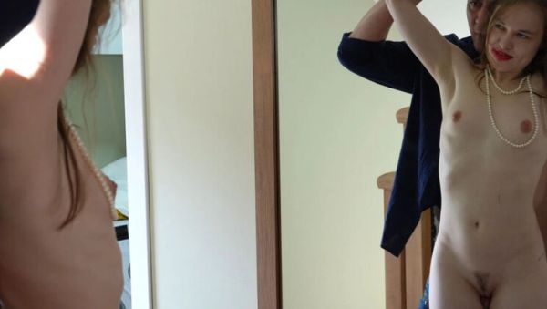 Stepdaddy wants to know if I'm beautiful in stepmom's clothes, lets me rub his cock and fuck my throat - xxxfiles.com on poweredporn.com