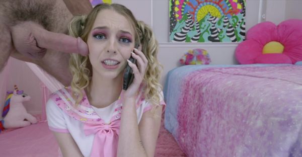 Charles Dera fucked cute teen Lily Larimar on the bed - alphaporno.com on poweredporn.com