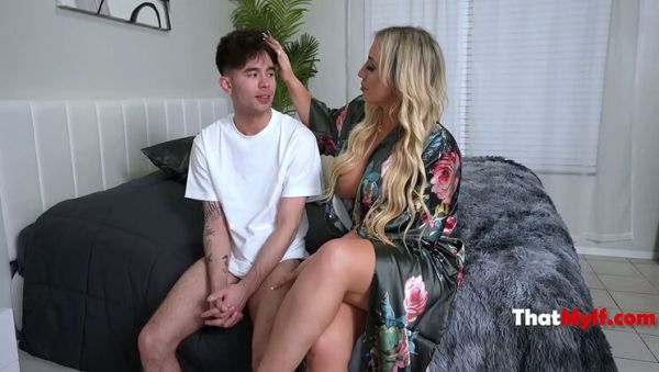 Curvy MILF Tempts Teen with Huge Cock - xxxfiles.com on poweredporn.com