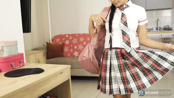 Emma Anturin Latina Teen Schoolgirl Fucks Her Little Pussy With Dildo - porntry.com on poweredporn.com