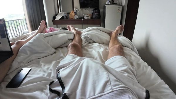 Skinny Girl Can't Resist Huge Dick - Grabs and Sucks It Hard - porntry.com on poweredporn.com