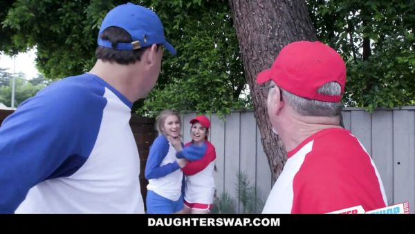 Teen BFFs Get a Hot Softball Lesson from Dads - Young Cuties Share Big Cocks & Cum in Mouth - veryfreeporn.com - Britain on poweredporn.com
