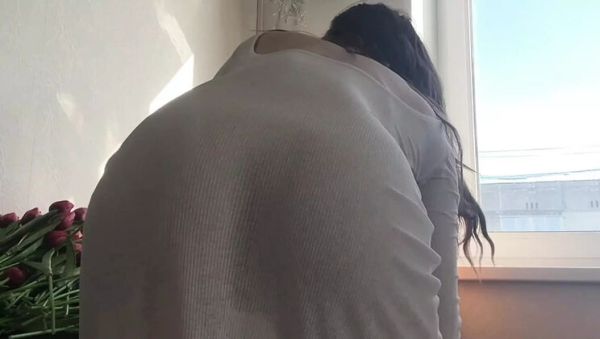 Skinny Russian Cleaning Lady In Transparent Dress - Sexy Feet & Perfect Body Fetish HD - veryfreeporn.com - Russia on poweredporn.com